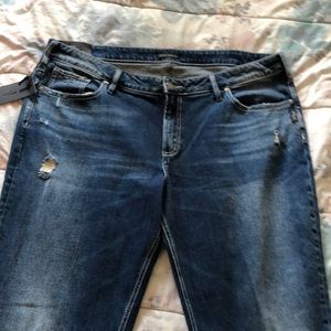 NWT Silver Jeans, distressed boyfriend